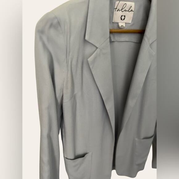 Aritzia Talula Light Blue Oversized Blazer Cardigan Jacket Size 0 - Picture 6 of 10
